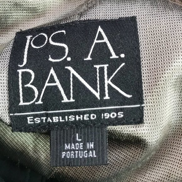 Jos A Bank Overcoat Jacket Black Lined Pockets But - Picture 6 of 8